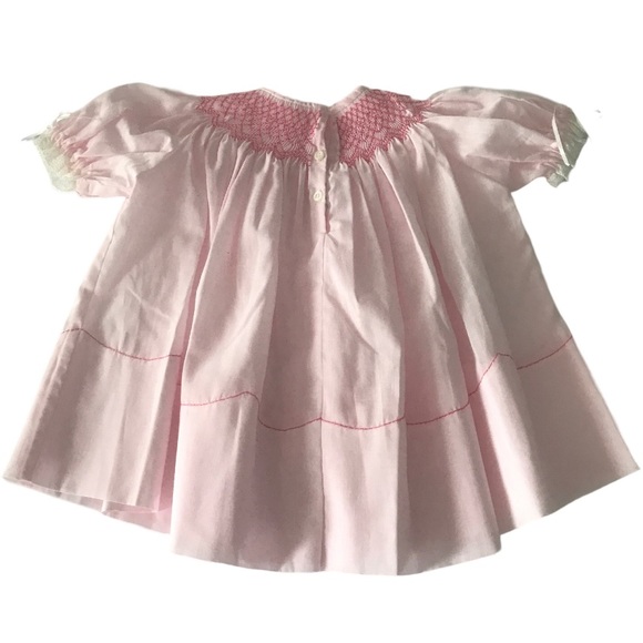 ✨Sold✨Vintage Baby Gorgeous Handmade Smocked Detailed Dress - Picture 4 of 12